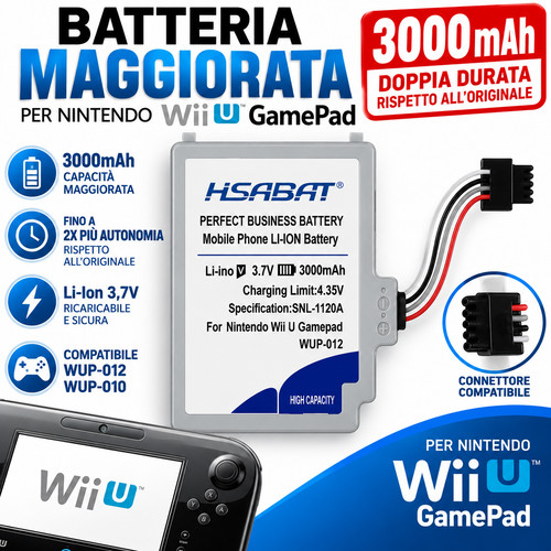Batteria 3000mah maggiorata - batteria,